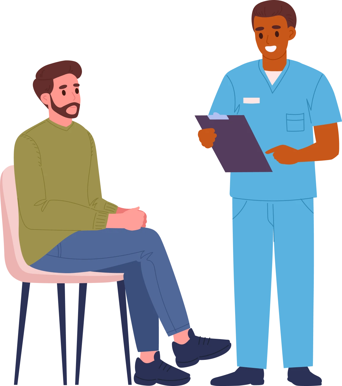 Medical consultation between doctor and patient